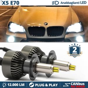 Kit LED H7 pour BMW X5 E70 Feux de Croisement | Ampoules Led CANbus 6500K 12000LM