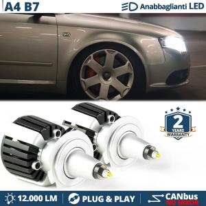 Kit LED H7 pour Audi A4 (B7) Feux de Croisement | Ampoules LED CANbus Blanc Pur | 6500K 12000LM
