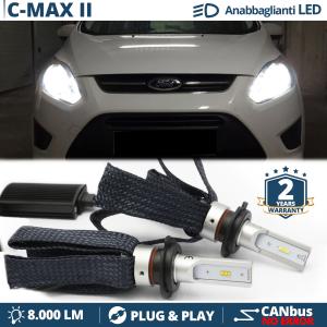 H7 LED Kit for Ford C-Max 2 10-15 Low Beam CANbus Bulbs | 6500K Cool White 8000LM