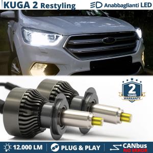 Kit Full Led H7 per FORD KUGA 2 Restyling Luci Bianche Anabbaglianti CANbus | 6500K 12000LM