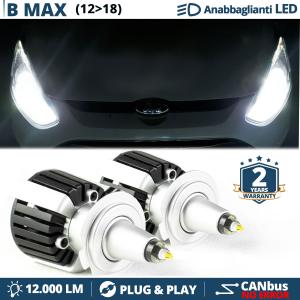 H7 LED Kit für Ford B-Max Abblendlicht | LED Birnen CANBUS Weiß Eis | 6500K 12000LM
