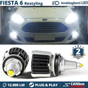 H7 LED Kit für Ford Fiesta mk6 Facelift Abblendlicht | LED Birnen CANBUS Weiß Eis | 6500K 12000LM