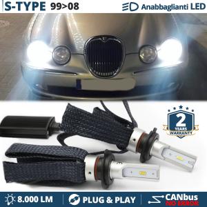 H7 LED Kit für Jaguar S-Type Abblendlicht CANbus Birnen | 6500K Weißes Eis 8000LM