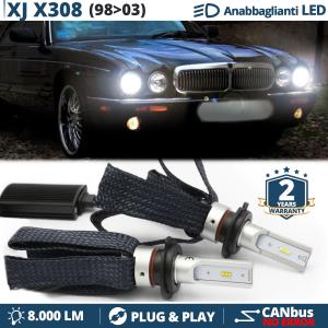 H7 LED Kit for Jaguar XJ X308 Low Beam CANbus Bulbs | 6500K Cool White 8000LM