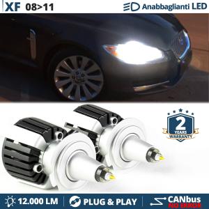 H7 LED Kit für Jaguar XF I Abblendlicht | LED Birnen CANBUS Weiß Eis | 6500K 12000LM