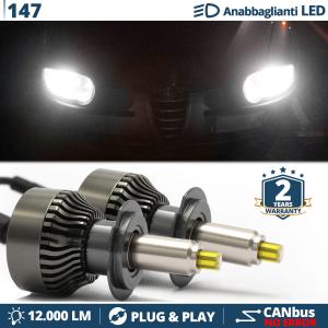 H7 LED Kit for Alfa Romeo 147 00-05 Low Beam | LED Bulbs CANbus 6500K 12000LM