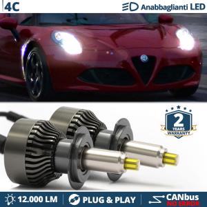 Kit LED H7 pour ALFA ROMEO 4C Feux de Croisement | Ampoules Led CANbus 6500K 12000LM