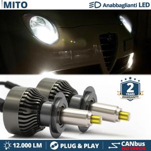 Kit Led H7 per Alfa Romeo MITO Luci Bianche Anabbaglianti CANbus | 6500K 12000LM