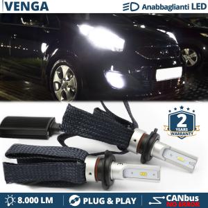 H7 LED Kit für Kia Venga Abblendlicht CANbus Birnen | 6500K Weißes Eis 8000LM