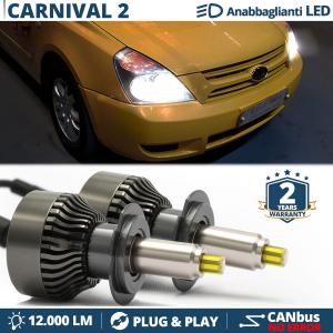 Kit LED H7 para Kia Carnival 2 Luces de Cruce | Bombillas Led Canbus 6500K 12000LM
