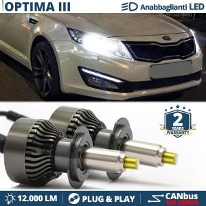 H7 LED Kit for Kia Optima 3 Low Beam | LED Bulbs CANbus 6500K 12000LM