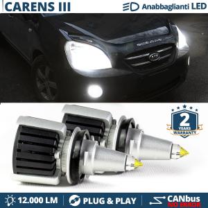 H7 LED Kit for Kia Carens III Low Beam | Led Bulbs Ice White CANbus 55W | 6500K 12000LM