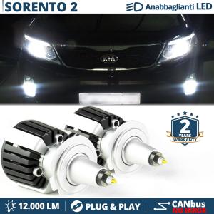 H7 LED Kit for Kia Sorento II Low Beam | Led Bulbs Ice White CANbus 55W | 6500K 12000LM