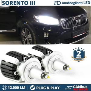 Kit Full LED H7 Per Kia Sorento III Luci Anabbaglianti LED Bianco Potente CANbus | 6500K 12000LM
