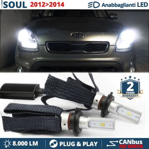 H7 LED Kit for Kia Soul 1 Facelift Low Beam CANbus Bulbs | 6500K Cool White 8000LM