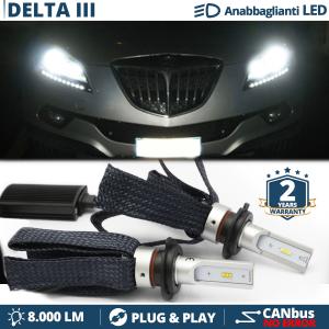 H7 LED Kit for Lancia Delta 3 Low Beam CANbus Bulbs | 6500K Cool White 8000LM