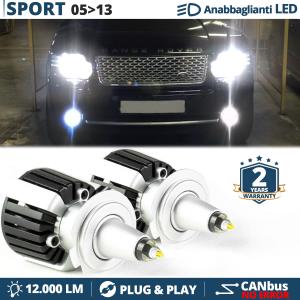 H7 LED Kit for Range Rover Sport 1 Low Beam | Led Bulbs Ice White CANbus 55W | 6500K 12000LM