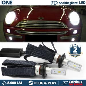 Kit LED H7 CANbus per Mini Cooper One Luci Anabbaglianti | Bianco Ghiaccio 6500K 8000LM