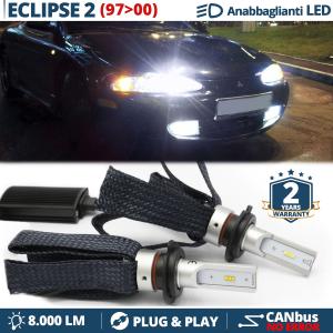 LED Kit für Mitsubishi Eclipse 2 Abblendlicht CANbus H7 Birnen | 6500K Weißes Eis 8000LM