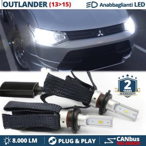 H7 LED Kit for Mitsubishi Outlander 3 Low Beam CANbus Bulbs | 6500K Cool White 8000LM