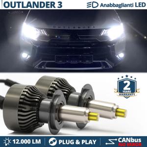 H7 LED Kit for MITSUBISHI OUTLANDER 3 15-21 Low Beam | LED Bulbs CANbus 6500K 12000LM