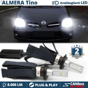 H7 LED Kit for Nissan Almera Tino Low Beam CANbus Bulbs | 6500K Cool White 8000LM