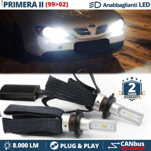 H7 LED Kit für Nissan Primera P11 99-02 Abblendlicht CANbus Birnen | 6500K Weißes Eis 8000LM