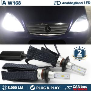 Kit Lampadine LED per Mercedes Classe A W168 Anabbaglianti H7 Luce Bianca CANbus 6500K