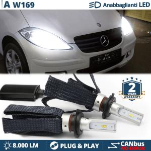 Kit LED H7 para Mercedes CLASE A W169 Luces de Cruce CANbus | 6500K Blanco Frío 8000LM