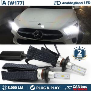 H7 LED Kit für Mercedes A-Klasse W177 Abblendlicht CANbus Birnen | 6500K Weißes Eis 8000LM