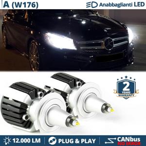 H7 LED Kit für Mercedes A-Klasse W176 Abblendlicht | LED Birnen CANBUS Weiß Eis | 6500K 12000LM