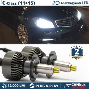 Kit LED H7 pour Mercedes Classe C W204 11-15 Feux de Croisement | Ampoules Led CANbus 6500K 12000LM