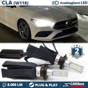 H7 LED Kit für Mercedes CLA W118 Abblendlicht CANbus Birnen | 6500K Weißes Eis 8000LM