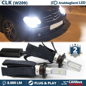 H7 LED Kit for Mercedes CLK C209 Low Beam CANbus Bulbs | 6500K Cool White 8000LM