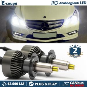 Lampade LED H7 per Mercedes Classe E Coupé C207 09-13 Luci Bianche Anabbaglianti CANbus | 6500K 12000LM
