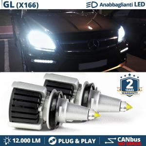 H7 LED Kit für Mercedes GL X166 Abblendlicht | CANbus LED Birnen 55W 6500K 12000LM