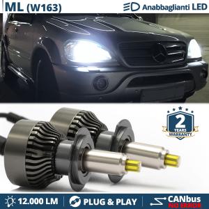 H7 LED Kit für Mercedes ML W163 Abblendlicht | Canbus LED Birnen 6500K 12000LM
