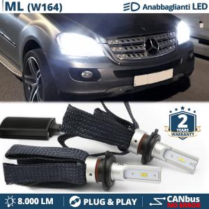 H7 LED Kit für Mercedes ML W164 Abblendlicht CANbus Birnen | 6500K Weißes Eis 8000LM