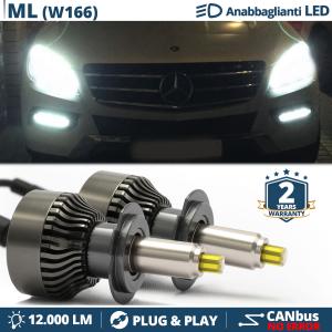 Kit Led H7 per Mercedes ML W166 Luci Bianche Anabbaglianti CANbus | 6500K 12000LM