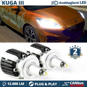 Kit Luci LED H7 Per Ford KUGA 3 Anabbaglianti Lenticolari CANbus 55W | 6500K 12000LM