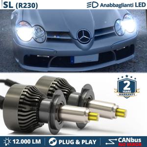 H7 LED Kit für Mercedes SL R230 01-08 Abblendlicht | Canbus LED Birnen 6500K 12000LM