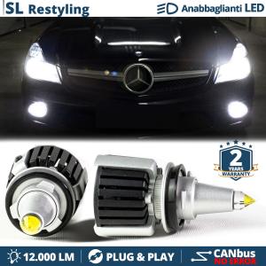 H7 LED Birnen für Mercedes SL R230 Facelift Abblendlicht Scheinwerfer CANbus 55W | 6500K 12000LM