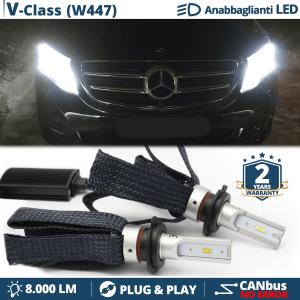 H7 LED Kit für Mercedes V-Klasse W447 Abblendlicht CANbus Birnen | 6500K Weißes Eis 8000LM