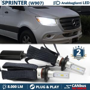 Kit LED H7 pour Mercedes Sprinter W907 W910 Feux de Croisement CANbus | 6500K Blanc Pur 8000LM