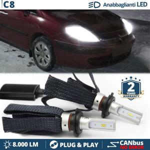 H7 LED Kit for Citroen C8 Low Beam CANbus Bulbs | 6500K Cool White 8000LM