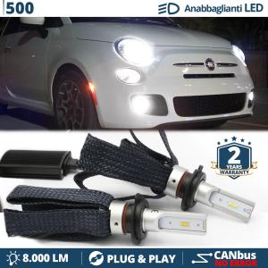 H7 LED Kit for Fiat 500 Low Beam CANbus Bulbs | 6500K Cool White 8000LM