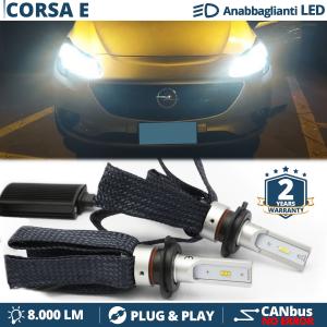 H7 LED Kit für Opel Corsa E Abblendlicht CANbus Birnen | 6500K Weißes Eis 8000LM