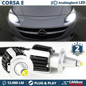 H7 LED Kit für Opel Corsa E Abblendlicht | LED Birnen CANBUS Weiß Eis | 6500K 12000LM