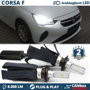 H7 LED Kit für Opel Corsa F Abblendlicht CANbus Birnen | 6500K Weißes Eis 8000LM