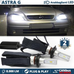 Kit LED H7 para Opel Astra G Luces de Cruce CANbus | 6500K Blanco Frío 8000LM